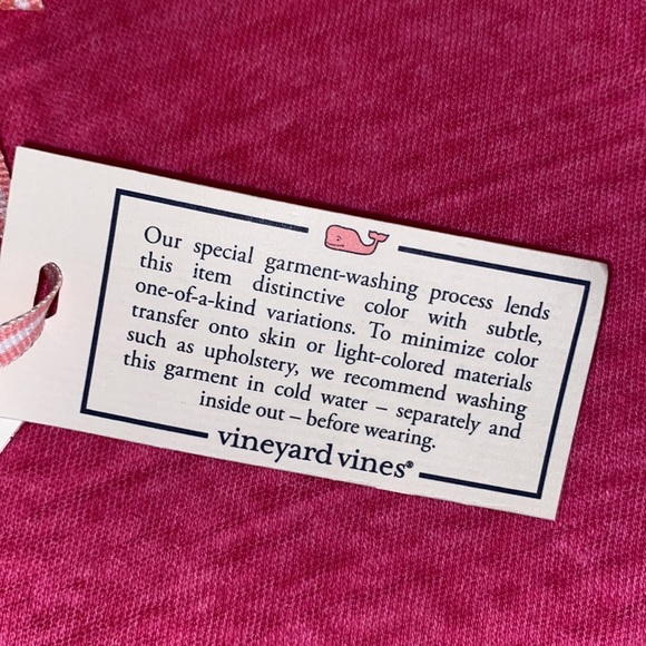 🆕🐳VINEYARD VINES Women s ‘Casual Knits’ S/S Tee in Rhododendron - Picture 8 of 10